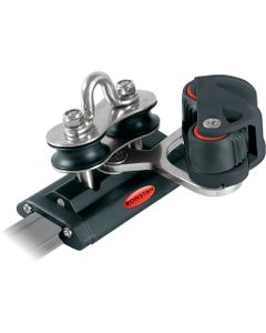 Series 19 Traveller Car, Pivot Control Sheaves with Cleat