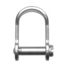 Stainless Steel D Shackle, 5/32" Pin, Slotted Head